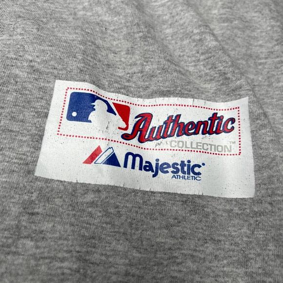 2005 Majestic Cincinnati Reds Baseball T-Shirt Men’s XL Gray MLB Collection 00s - Picture 5 of 10